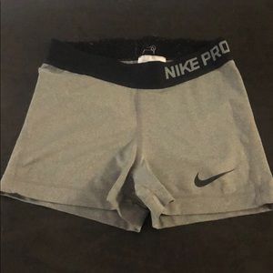 Grey Nike Dri Fit Shorts